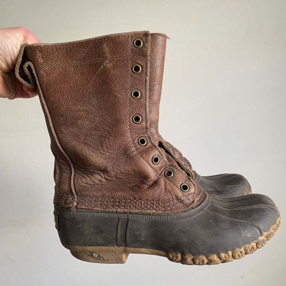 Genuine Leather Duck Boots - LL Bean Maine Hunting Shoes - 🇺🇸 USA MADE 🇺🇸